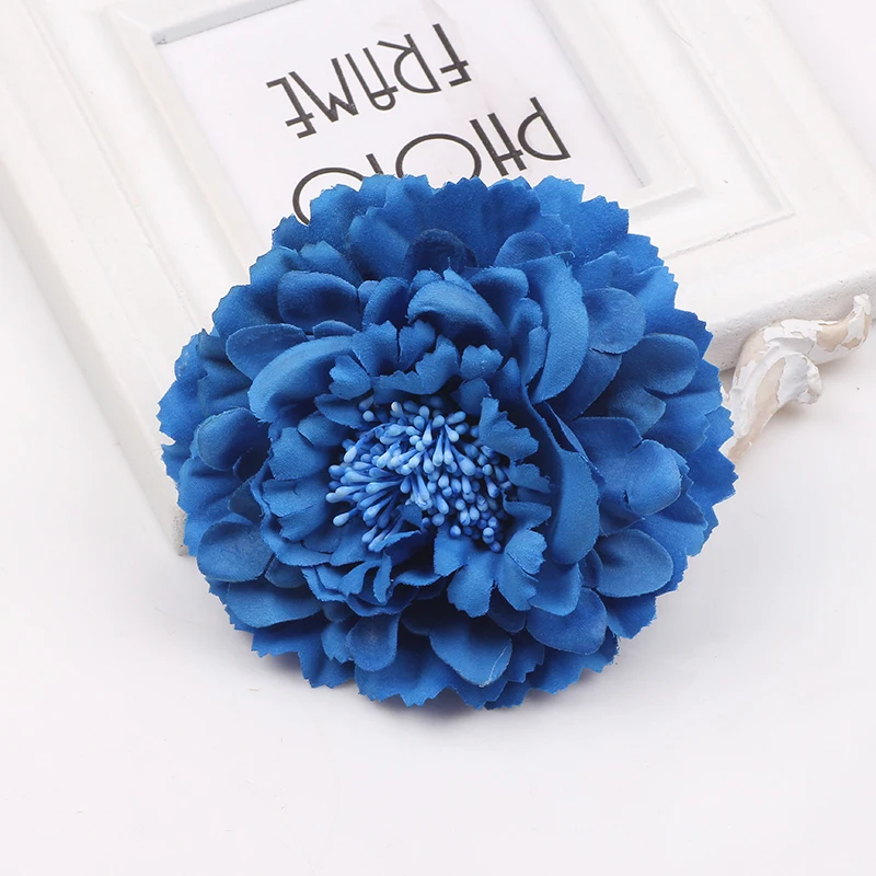 Hair accessory fabric peony big flower corsage brooch child full dress work wear hat flower clip