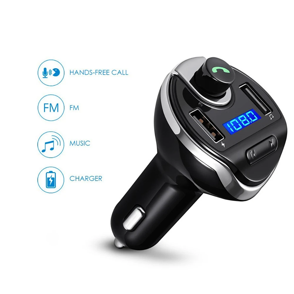 Двойной USB зарядное устройство Bluetooth беспроводной Автомобильный mp3 плеер Hands Free Комплект FM модулятор TF карта музыкальный аудио приемник передатчик