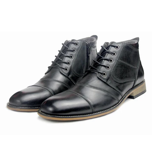 Black Martins boots YIGER, новые мужские ботинки на шнуровке мужские ботильоны из натуральной кожи ручной работы, большие размеры, мужские повседневные ботинки на шнуровке мужские ботинки «Челси» 280 - Цвет: Black Martins boots
