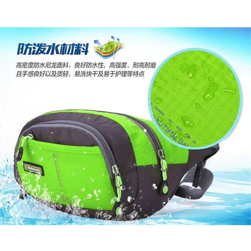 Новая модная поясная сумка Мужская водонепроницаемая нейлоновая мужская и