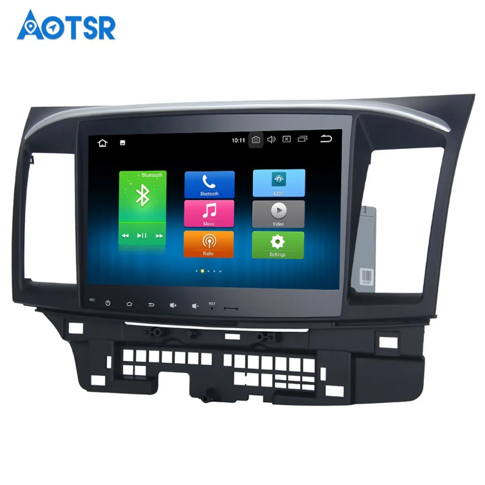 Автомобильный GPS-плеер Android 8 0 для Mitsubishi Lancer 2007-2015 с восьмиядерным процессором 4 Гб