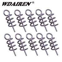hot sell fishing hook soft bait spring centering pins fixed latch needle spring twist crank lock for soft lure latch accessories