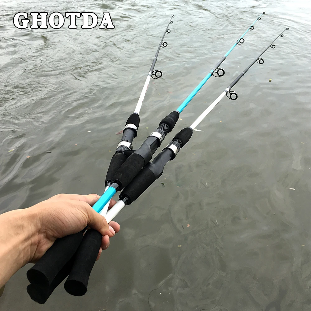 Ульсветильник спиннинг GHOTDA 1 8 м 5 вес приманки 3-21 г лески 5-15 фунтов удочка для