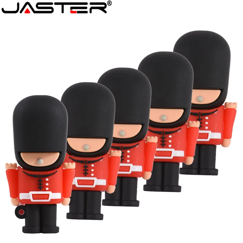 JASTER Новый горячий USB флэш накопитель красивый Британский охранник мультяшный