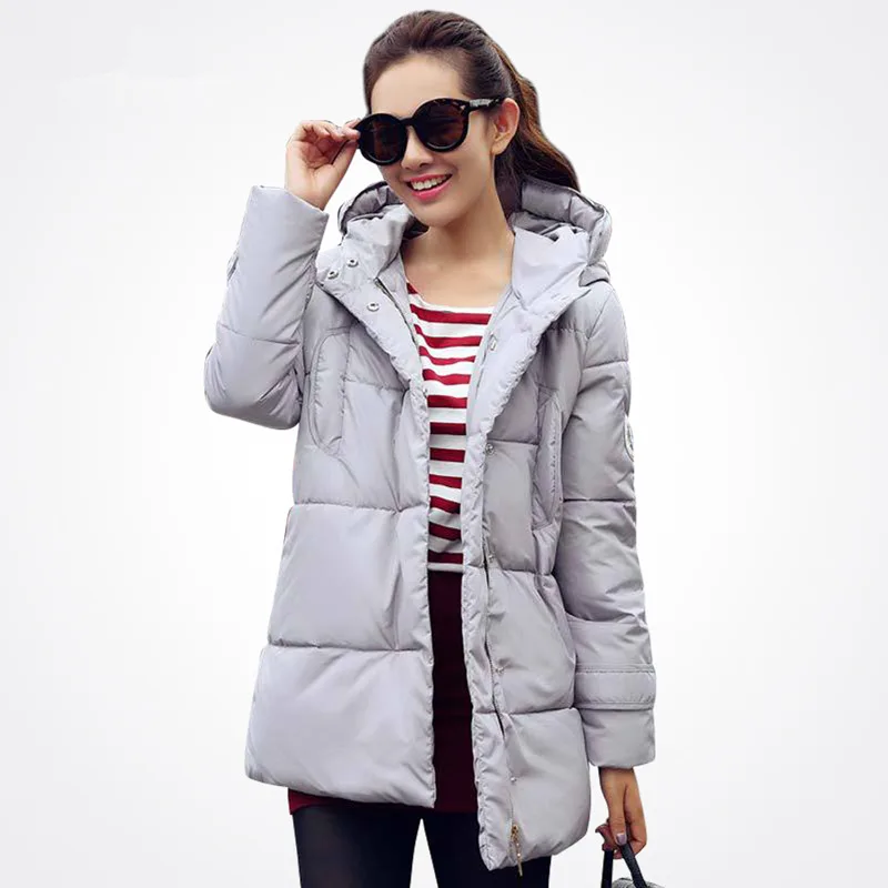 Новинка Длинные парки Женское зимнее пальто утепленная хлопковая зимняя куртка