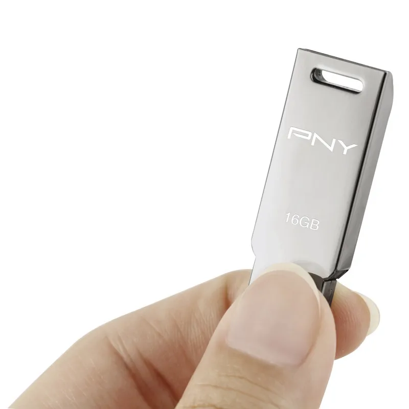 PNY USB Flash Drive 64 ГБ 32 128 USB2.0 металлическая ручка привода Крошечный Pendrive Memory Stick cle