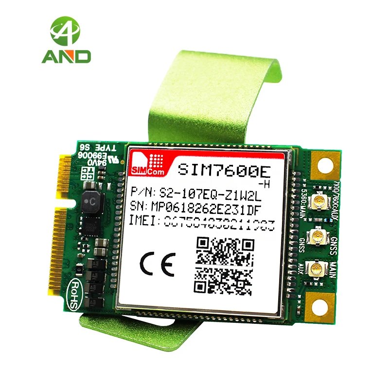 Многодиапазонный модуль LTE CAT4 SIM7600E H PCIE B38/B40/B41/B1/B3/B5/B7/B8/B20 1 шт.|Хранилища для