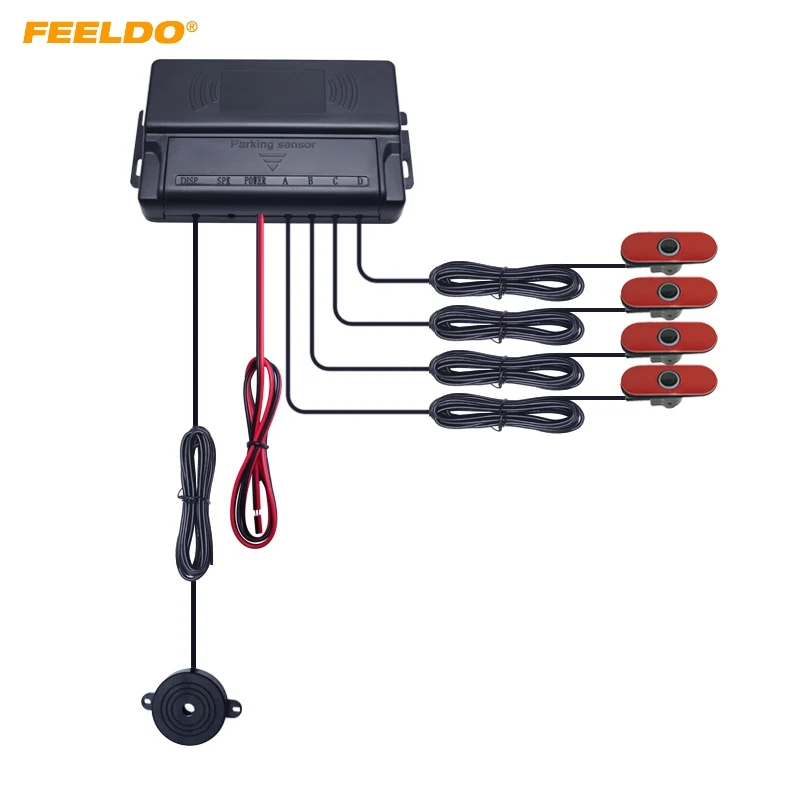 

FEELDO Auto Original Style 4PCS 16.5mm Sensors Car Reverse Backup Beep Alarm Radar Parking Sensor #HQ1357