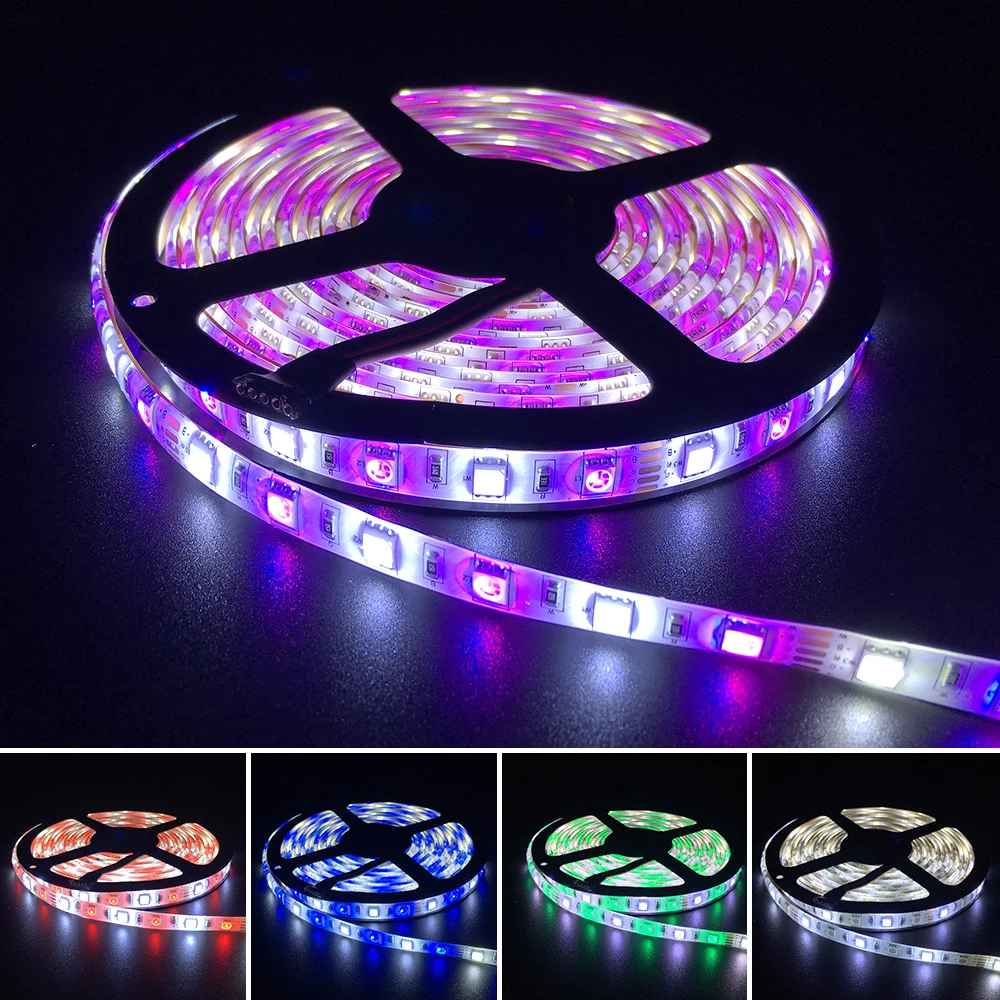 Комплект светодиодных лент с источником питания DC12V SMD 5050 5 м 300 светодиодов RGB 60