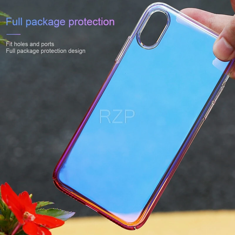 Жесткий чехол RZP из поликарбоната для Apple iPhone X XS XR Max 5 5s SE 6 6s 7 8 Plus бампер 10 Чехлы