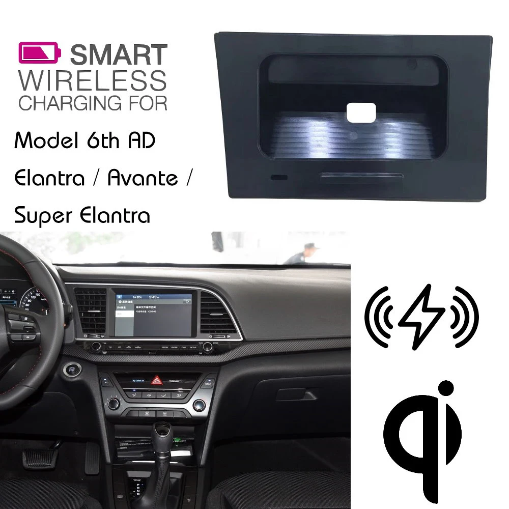 Беспроводное зарядное устройство для HYUNDAI QI скрытое 6 го AD Elantra / Avante Super Elantra|Кабели