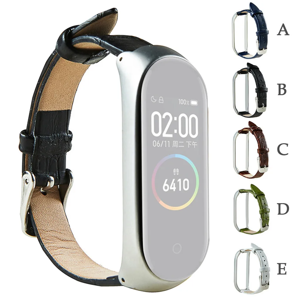 Кожаный браслет на запястье для xiaomi mi Band 4, спортивный ремешок для часов, ремешок на запястье для xiaomi mi band 4, браслет mi band 4, ремешок, Прямая поставка