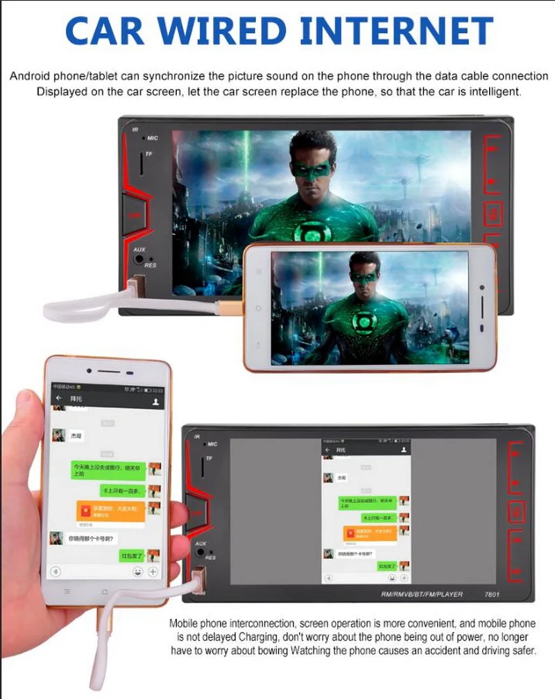 TF карта HD Автомагнитола Автомобильный плеер 2 din MP4 емкостный 7 дюймов вызов Реверсивный для toyota FM MP5 отключение питания памяти Bluetooth