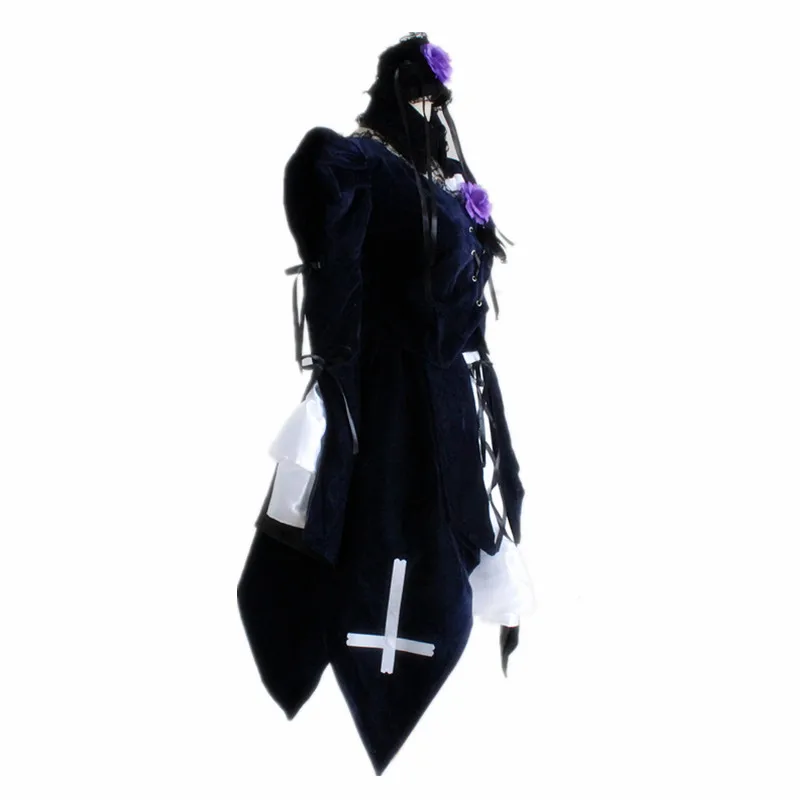 Rozen Maiden Rose Girl Sui Gin Tou Mercury Lamp Cosplay Costume Gothic Women Dress Mercury Lamp Uniform Purple Dress Costume
