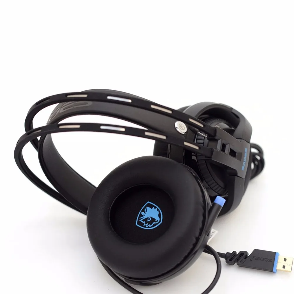 SADES R2 игровая гарнитура виртуальный канал 7 1 Surround Sound компьютерные наушники USB