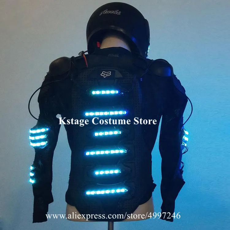 Светодиодные костюмы RE28 Tron с разноцветной подсветкой сценический костюм певицы