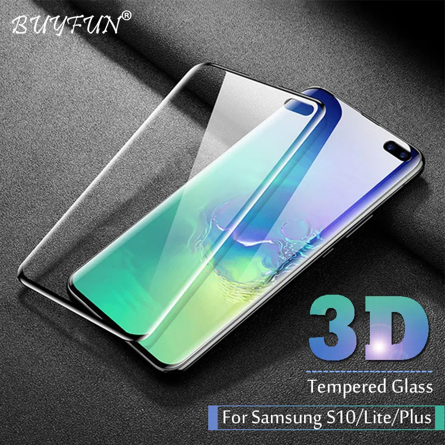 Защитное стекло 3D для Samsung S10 закаленное Galaxy Plus S10E S10Lite S10Plus S 10 изогнутая