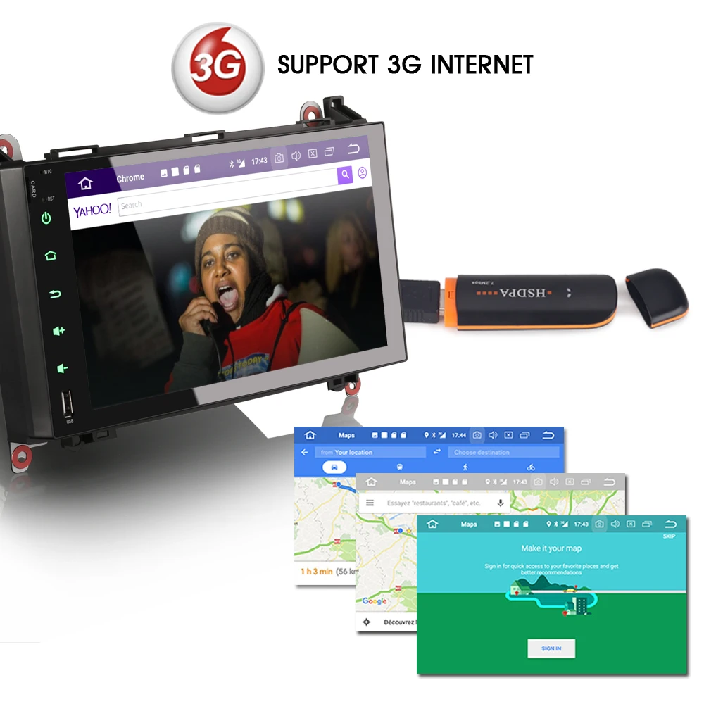 9 &quotAndroid 8 0 Авторадио автомобильный стерео GPS DAB + DVR SD BT Автомобильный
