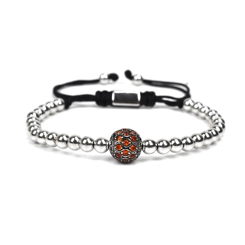 Девять шармы "навсегда" мяч браслет для мужчин Jewelry бусины браслеты для женщин Pulseira Masculina Bileklik Pulseira Feminina pulseras - Окраска металла: Светло-желтый, золотистый цвет