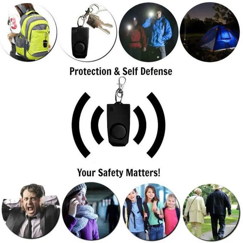 

Anti-rape Device Rape Alarm Safty Extreme Loud Alert Keychain Secure Safety Personal Security for Women Children