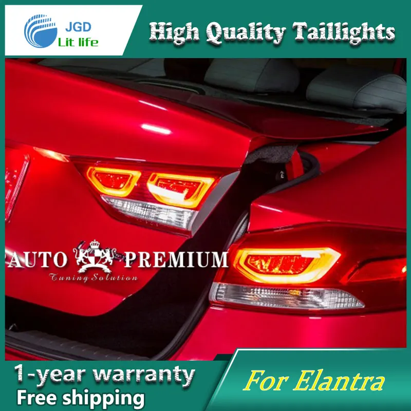 Автомобильный Стайлинг задние фонари чехол для задней фары Hyundai Elantra 2017 2018