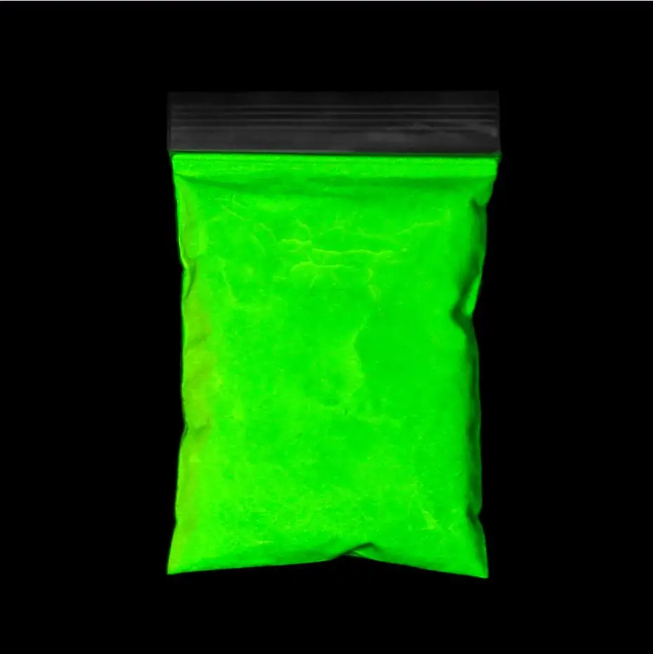 Green 12 Цветов зеленые люминофоры краски фотолюминесцентный порошок яркий фосфор Хэллоуин Nail Art Блеск Холли флуоресцентный пигмент - Цвет: Green