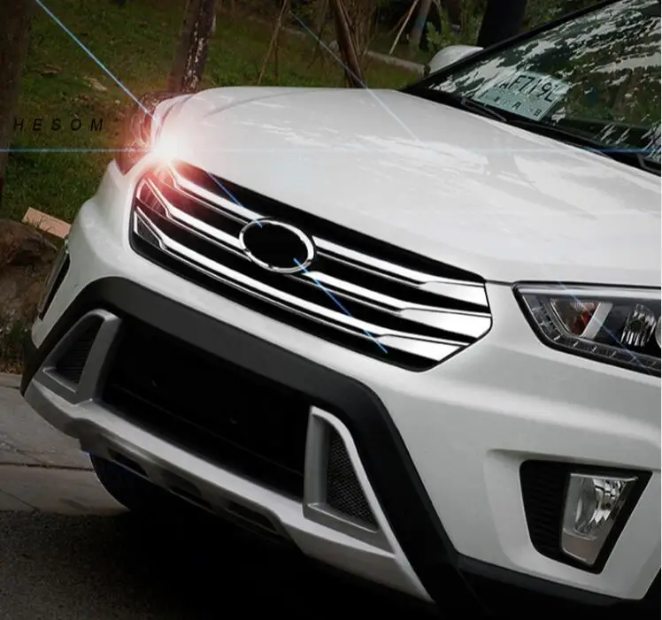 Высокое качество нержавеющая сталь решетка отделка 5 шт. для hyundai Creta IX25