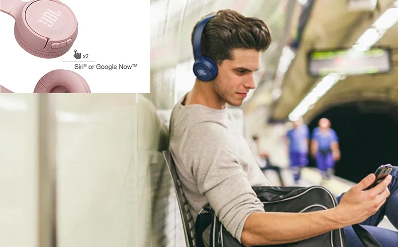 JBL T500BT Bluetooth Беспроводные наушники с микрофоном чистый Бас Звук шумоподавление портативная складная гарнитура спортивные наушники