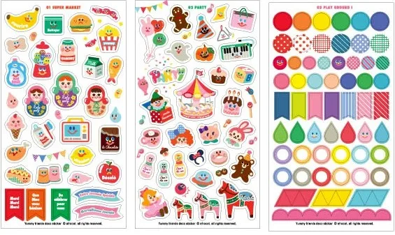 12 листов наклейки для кукол Yummy Friends|decorative decorative|decoration partydecorating bag |