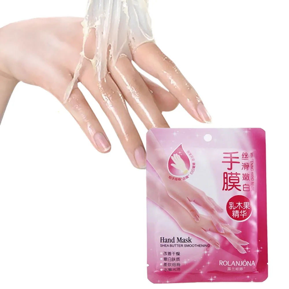 

1pair/10pairs Hand Skin Care Hand Mask Shea Butter Essence Soft Whitening Hand Mask Moisturizing Gloves Smoothing Nourishing