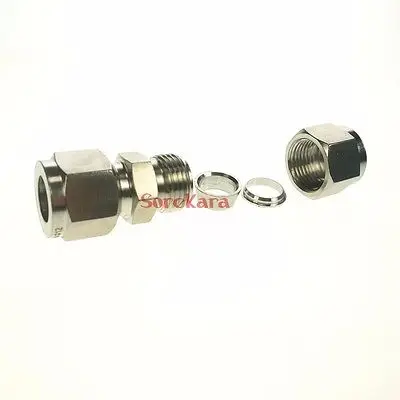 Соединитель из нержавеющей стали 304 подходит для труб с внешним диаметром 6 мм