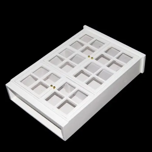 

1/12 Dollhouse Miniature Furniture Kitchen Dining Cabinet Display Shelf White