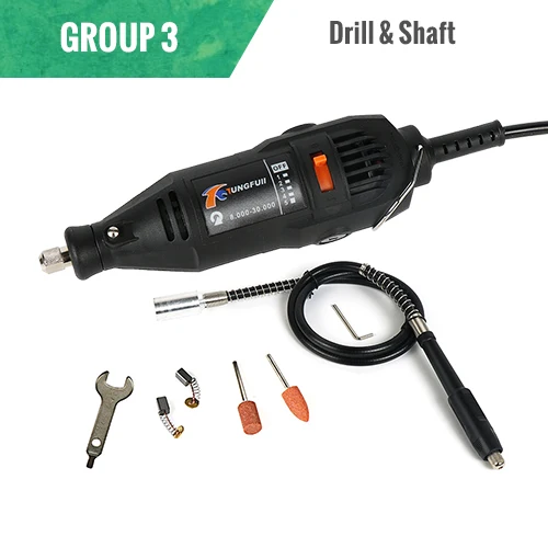 DrillShaft TUNGFULL Dremel Электроинструмент сверлильный станок для дерева Китай мини-дрель для ювелирных изделий с мини-дрель аксессуары Полировка Шлифовка - Цвет: DrillShaft