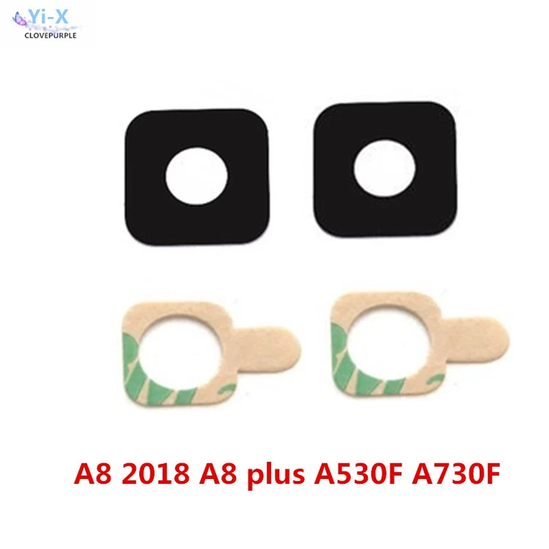 

Стеклянный объектив задней камеры 50 шт./лот для Samsung Galaxy A8 2018 A8 plus + A530F A730F