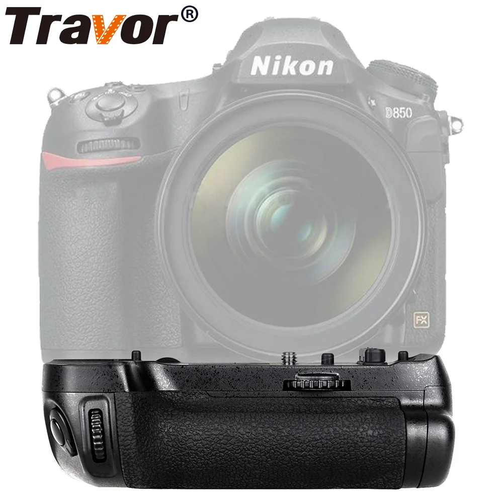 Travor Вертикальная Батарейная ручка для Nikon D850 DSLR камера работает с EN-EL15 или 8 шт. AA батареи как MB-D18