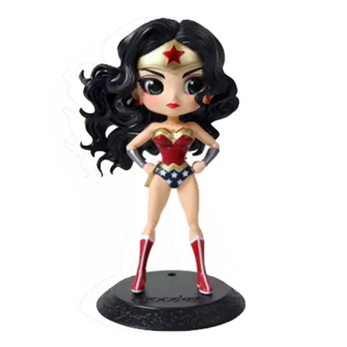 Wonder Woman new Q posket Wonder Woman Харли Квинн Джокер супергерой ПВХ фигурка Аниме фигурки коллекционные куклы детские игрушки - Цвет: Wonder Woman new