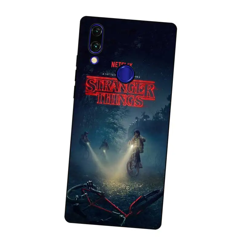 N421 Stranger Things Fear Black Silicone Case Cover For Xiaomi Redmi Note 3 4 4X 5 5A 6 7 Pro Global |