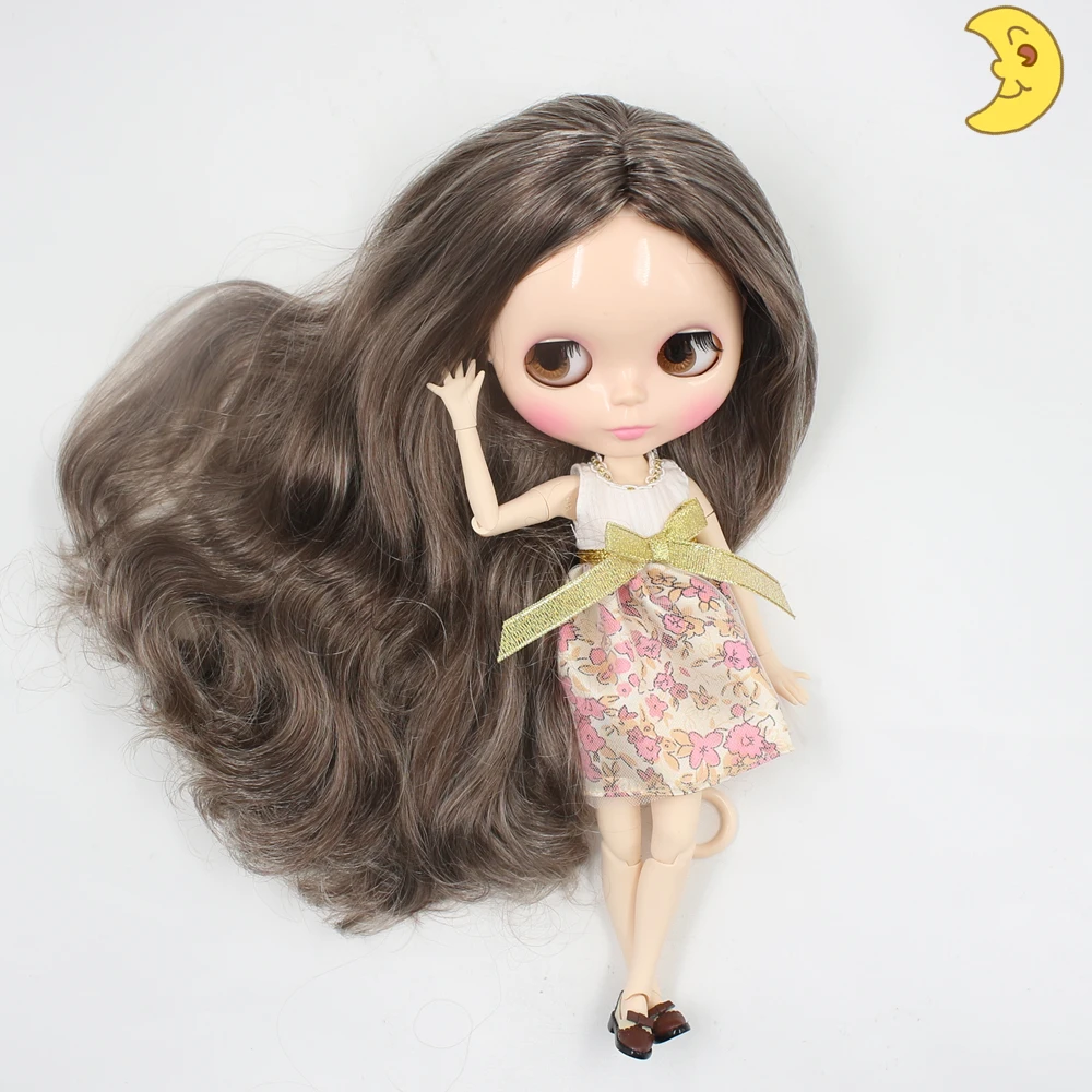 Ледяной DBS Blyth кукольные телесного цвета шарнирное тело 1/6 bjd коричневый парик