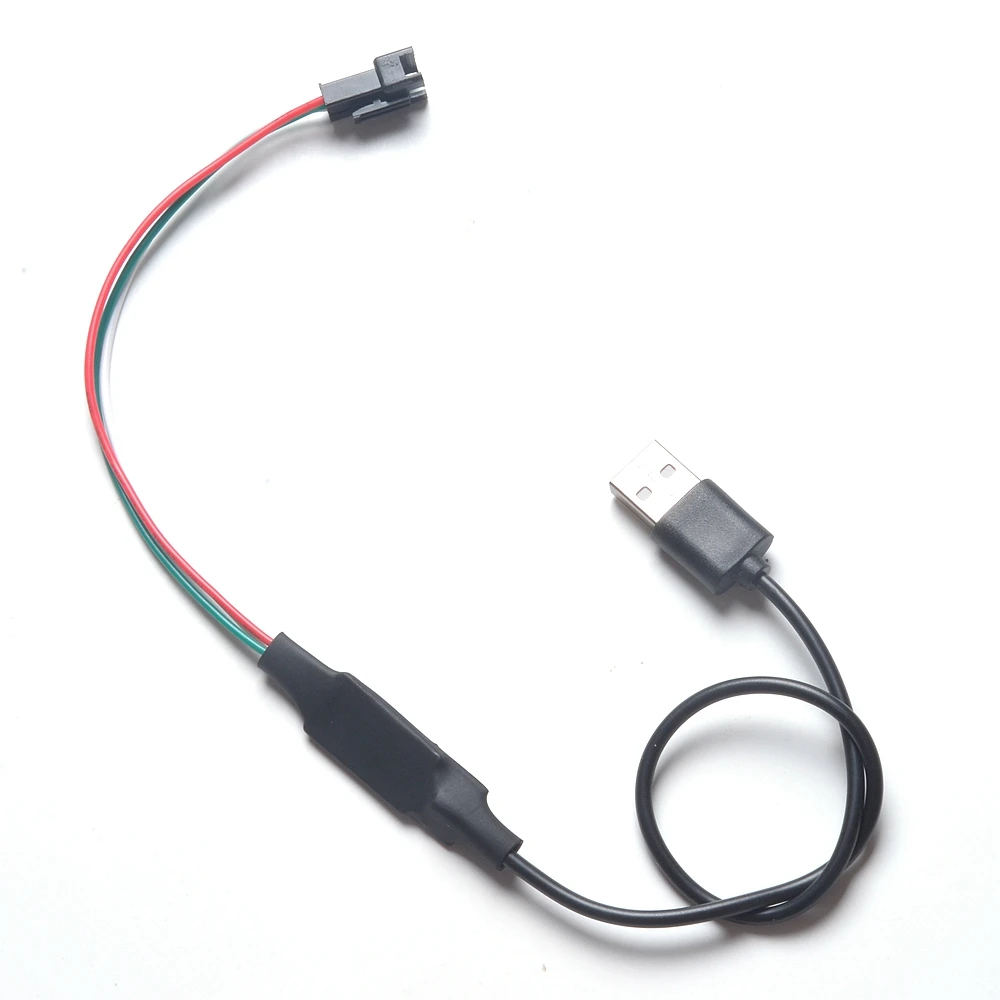 USB кабель для подключения 5 в 3 Pin WS2812 RGB Цифровой светодиодный пиксель полосы с 3key Кнопка контроллер WS2812B WS2811 JST разъем