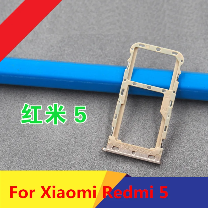 

New SIM Tray Sim Card Holder Slot used+100% Replacement replacements For Xiaomi Redmi 5 Free shipping +Tracking Code