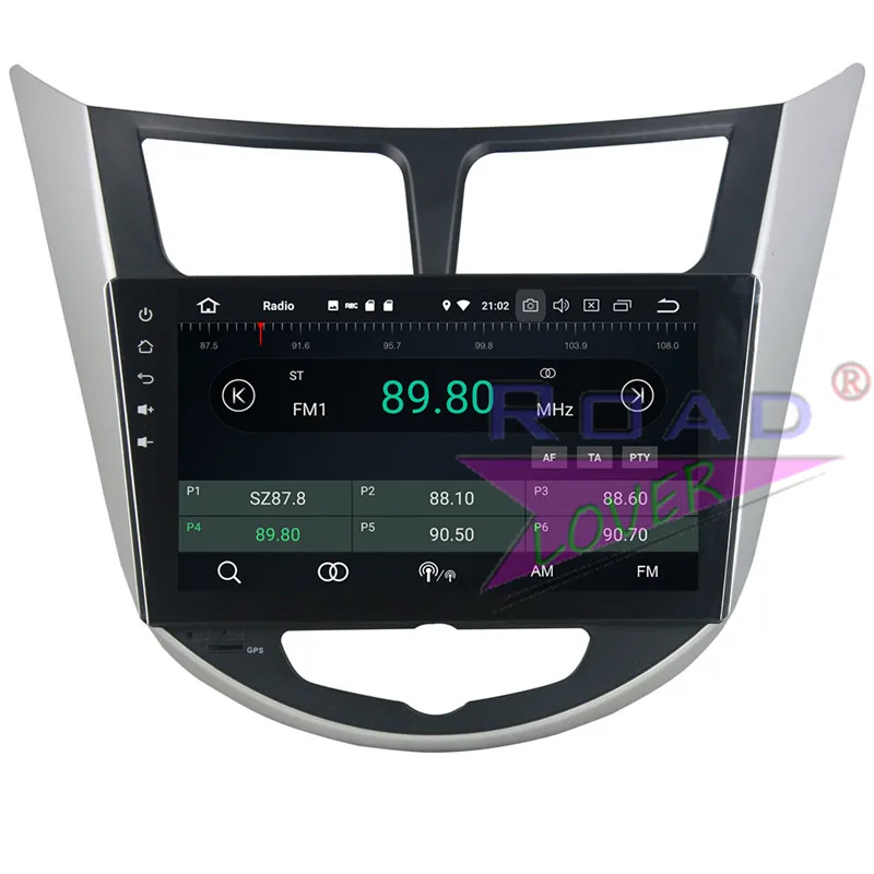 Roadlover Android 9 0 автомобильный радиоплеер для Hyundai Verna Accent Solaris 2011 2012 Стерео GPS