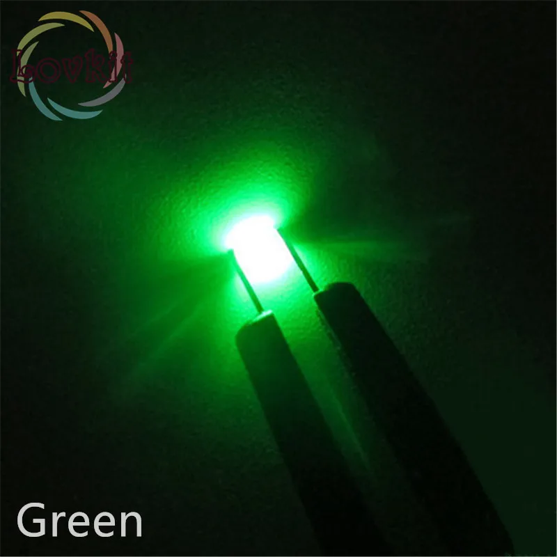 100 шт./лот 0805 SMD предварительно припаянный микро литз проводной светодиодный резистор 8-12 в 20 см DIY 9 цветов можно выбрать DIY - Испускаемый цвет: Green