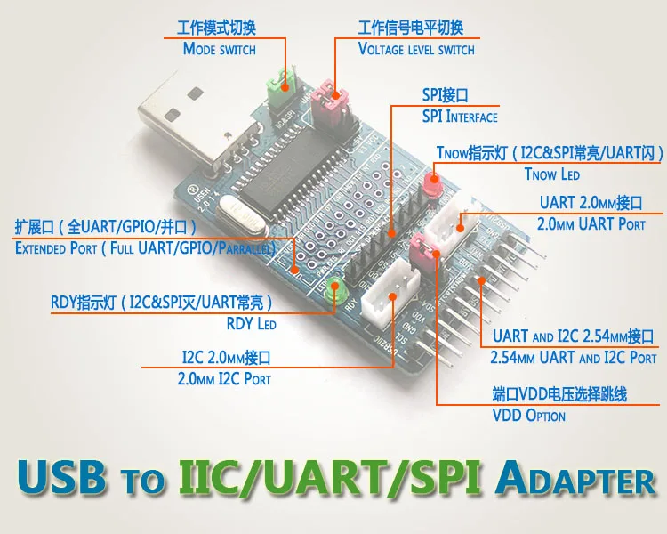 CH341A USB в I2C/IIC/SPI/UART/TTL/ISP адаптер EPP/MEM параллельный порт конвертер | Инструменты