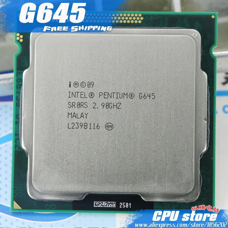 Бесплатная доставка процессор Intel Pentium G645 3M cache 2 9 GHz L3 = LGA 1155 TDP 65W настольный