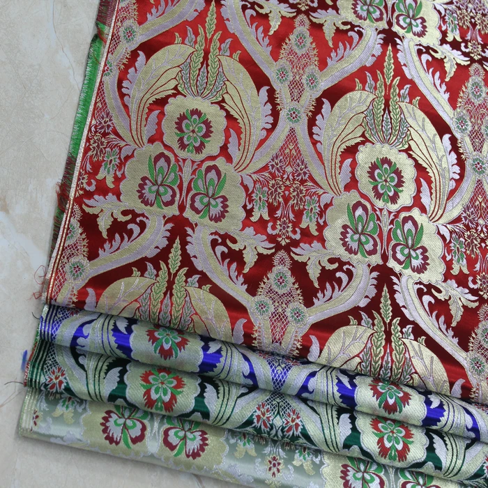 China wind cheongsam dress gowns Mongolia Tibetan film fabric jacquard decorative brocade spun cloth | Дом и сад