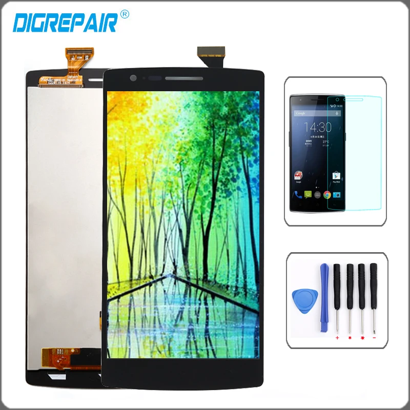 Для OnePlus One lcd One Plus A0001 ЖК-дисплей сенсорный экран замена дигитайзера части AAA черный для one plus one дисплей