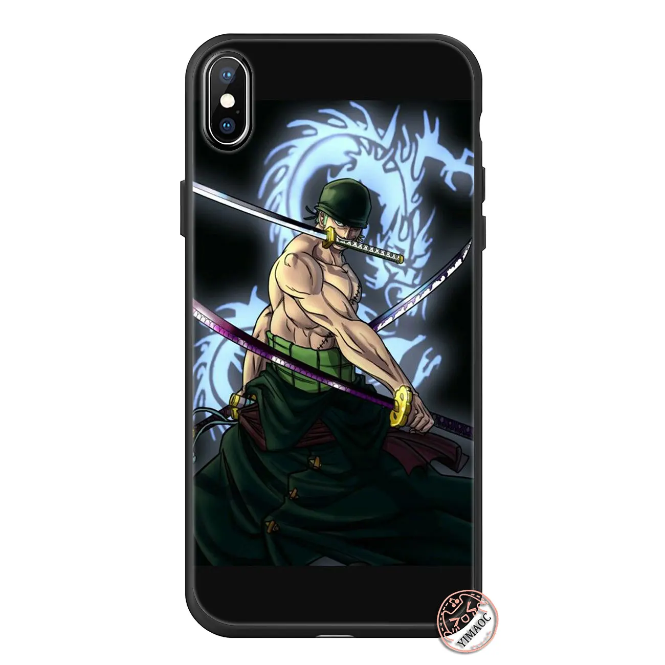 YIMAOC Зоро цельный Обезьяна D Luffy Мягкий силиконовый чехол для телефона для iPhone 11 Pro XS Max XR X 6 6S 7 8 Plus 5 5S SE 10 черный чехол - Цвет: 9