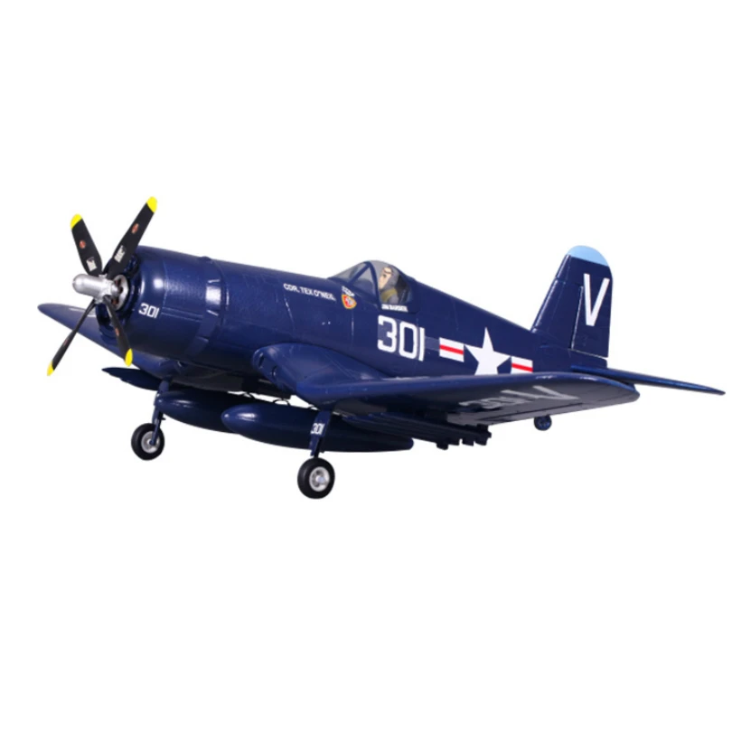 FMS 800 мм Mini Warbird F4U Corsair V2 синий PNP с гироскопом для тренировки реакции