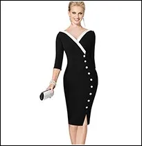 Casual fashion Business office Lady dresses for women Vintage Bodycon Slim Ruched Pencil Party Evening work Dress Vestidos