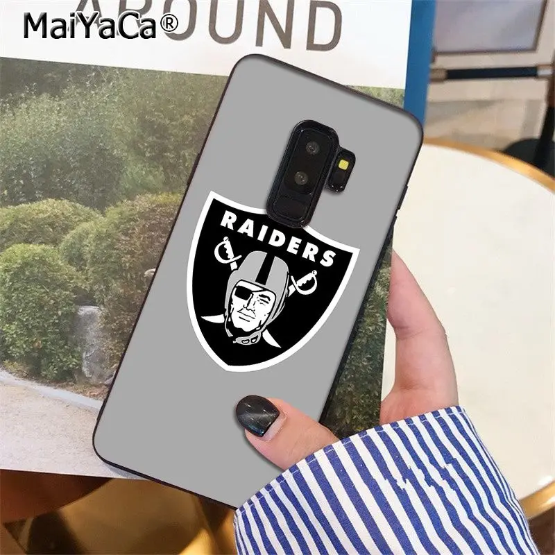 A9 MaiYaCa Oakland Raiders высокое качество чехол для телефона для samsung S9 S9 плюс S5 S6 S6edge S6plus S7 S7edge S8 S8plus - Цвет: A9